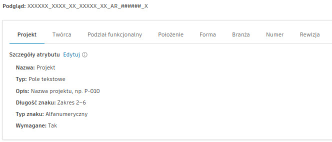 Standard nazewnictwa