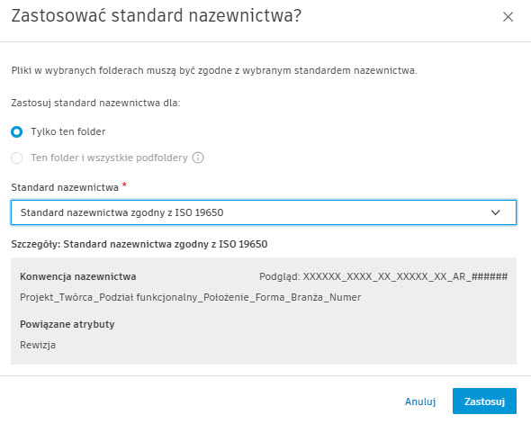 Jak zastosowac standard nazewnictwa